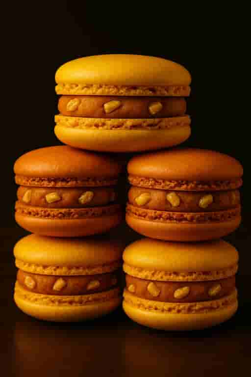 Autumn Garden Macaron with Spiced Pumpkin Cream