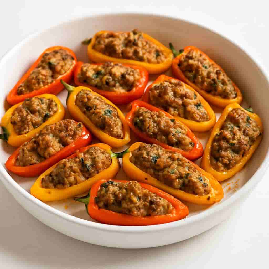 Category image for Beef and Chicken Sausage-Stuffed Mini Peppers