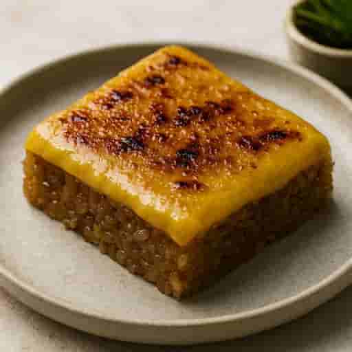 Biko with Creamy Yema Spread & Torch Finish