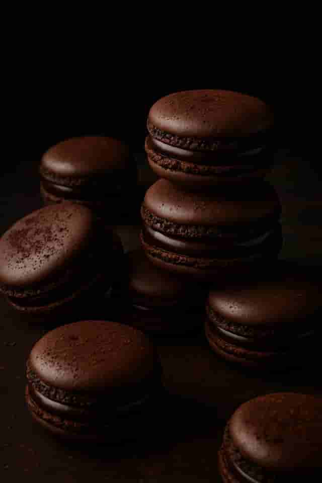Bitter Chocolate Macaron Image