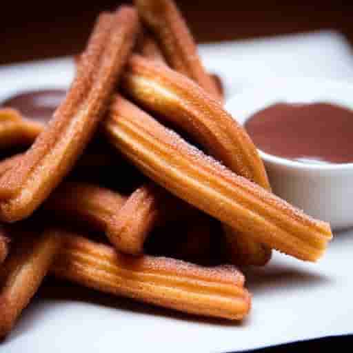 Churros with Molten Chocolate Sauce: A Taste of Spain Image