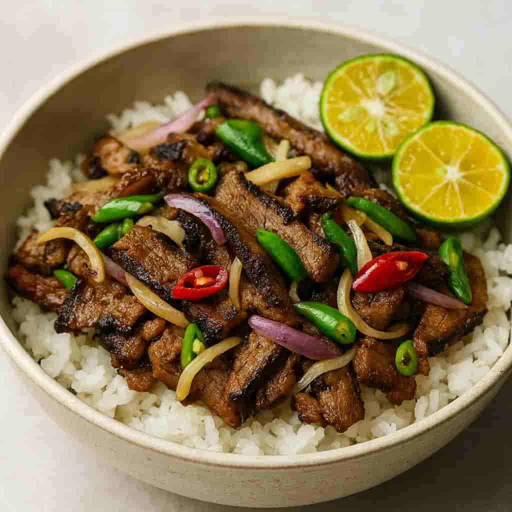 Smoky Ilocano Dinakdakan (Grilled Pork Salad) by Chef RV