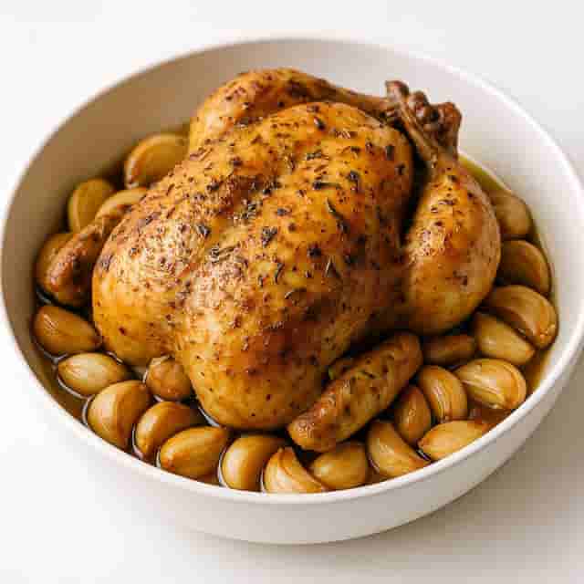 Chef RV's Garlic Roast Chicken Image