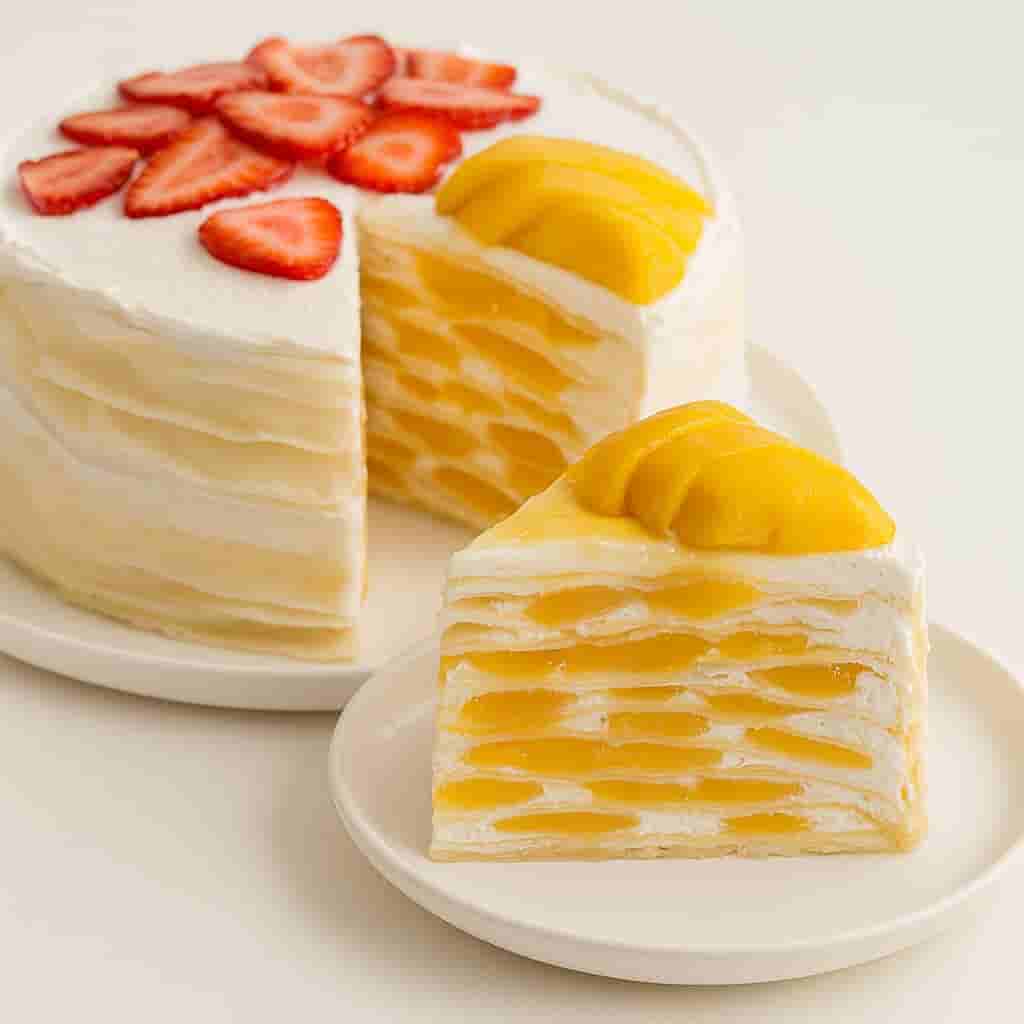 Mango Crepe Cake (No-Bake)