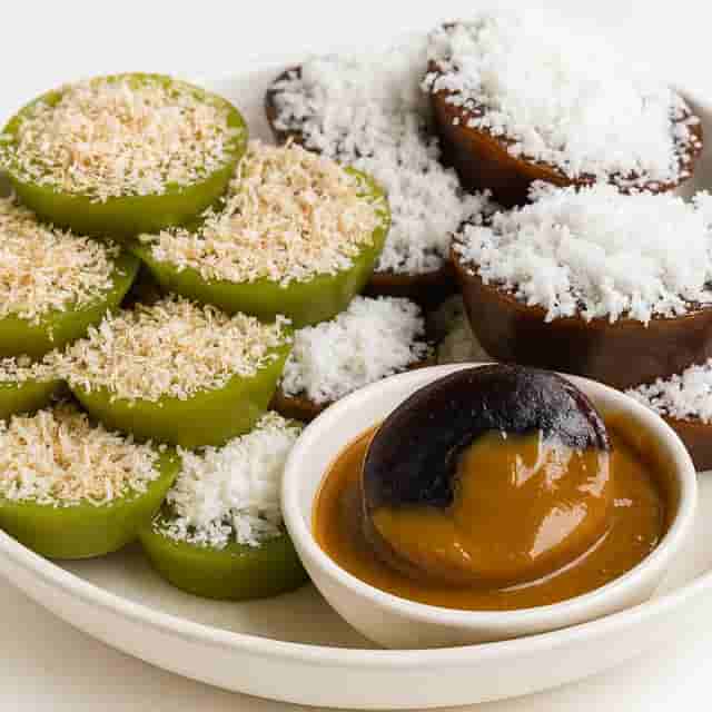Trio Kutsinta (Classic, Pandan, and Ube Cheese) Image