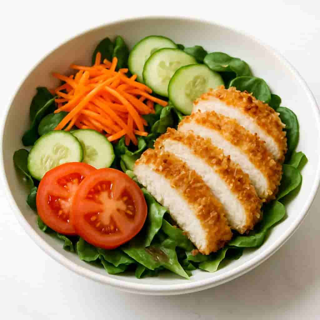 Coconut-Crusted Chicken Salad