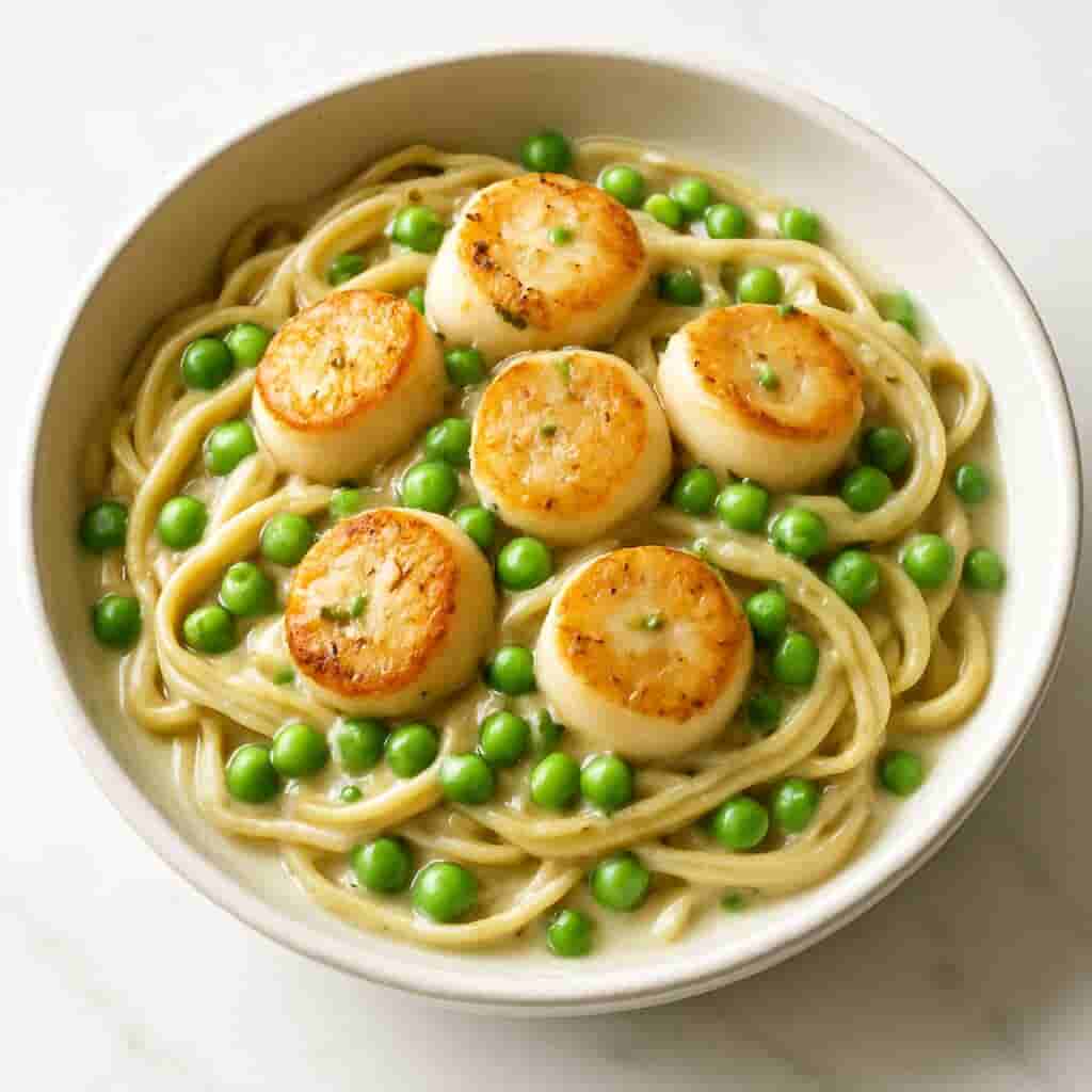 Image of Creamy Fettuccine with Scallops