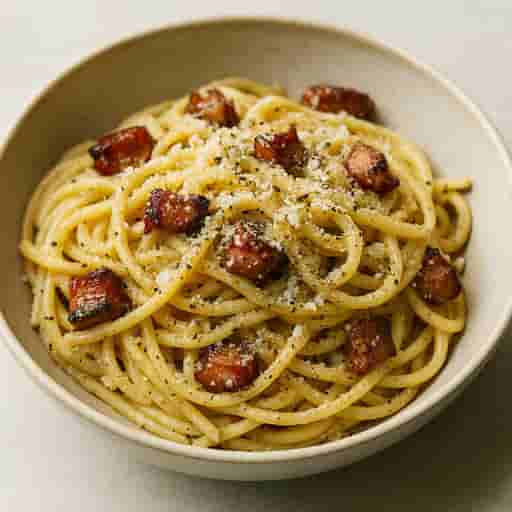 Creamy Spaghetti Carbonara — Classic Italian Date-Night Pasta