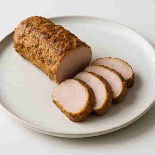 Dijon and Sage-Coated Pork Tenderloin