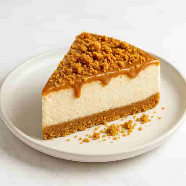 Easy No-Bake Biscoff Cheesecake (Not Too Sweet) Image