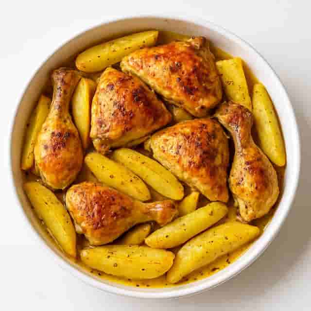Greek Lemon Chicken with Potatoes Image