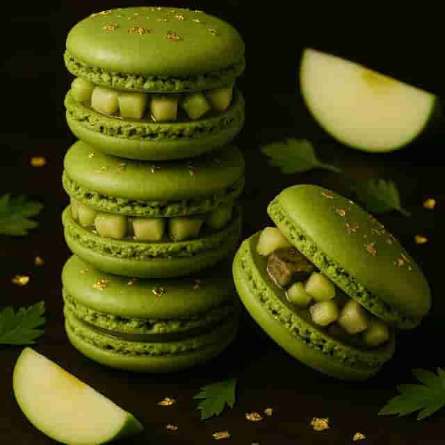 Green Apple Macaron with Mountain Lovage Image