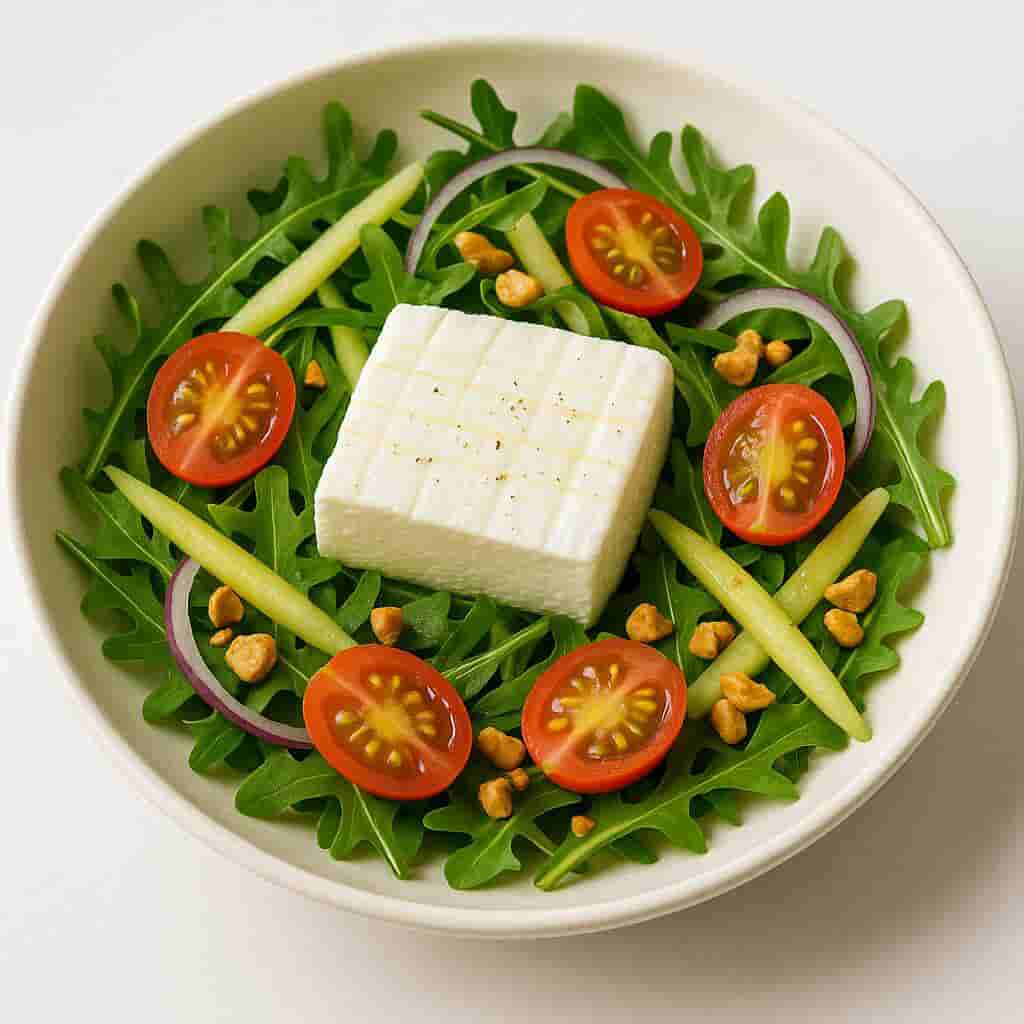 Green Mango Kesong Puti Salad with Calamansi Honey Dressing