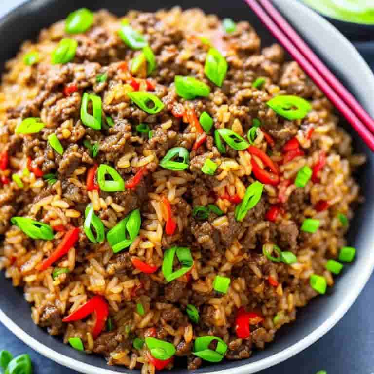 Ground Beef Bulgogi Fried Rice
