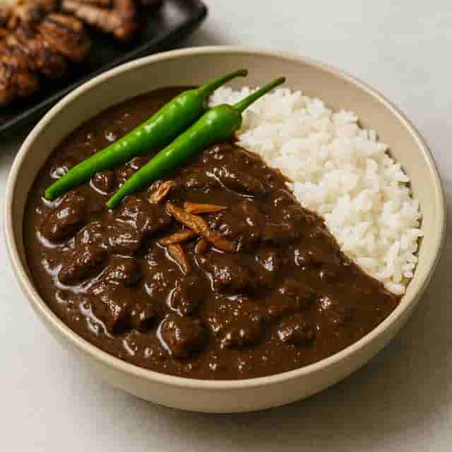 The Richest Dinuguan You’ll Ever Try — Charcoal-Grilled Pork Blood Stew with Coconut Cream Image