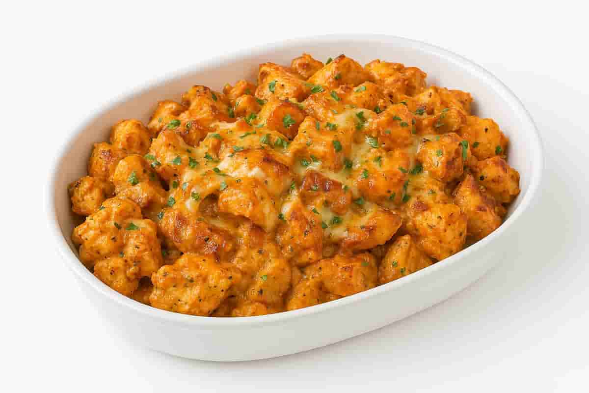 High Protein Creamy Garlic Cheesy Chicken & Potatoes