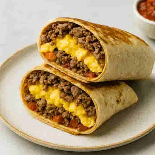 50g-Protein One-Pan Breakfast Burritos (Freezer-Ready)