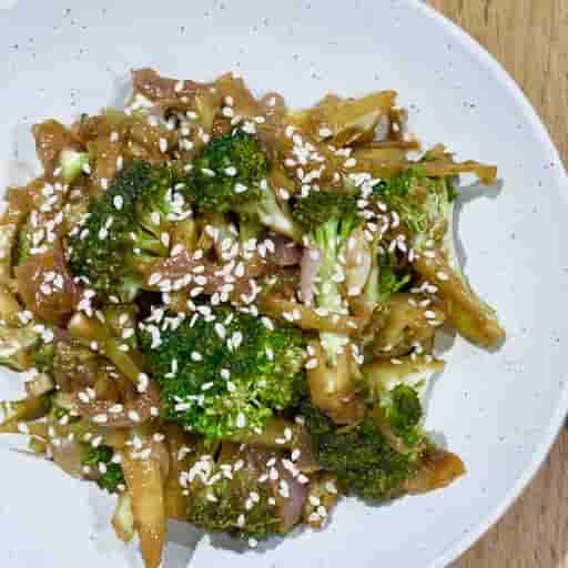 Honey Miso Broccoli Stir Fry