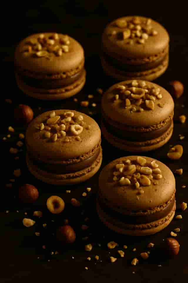 Infiniment Hazelnut Praline Macaron Image
