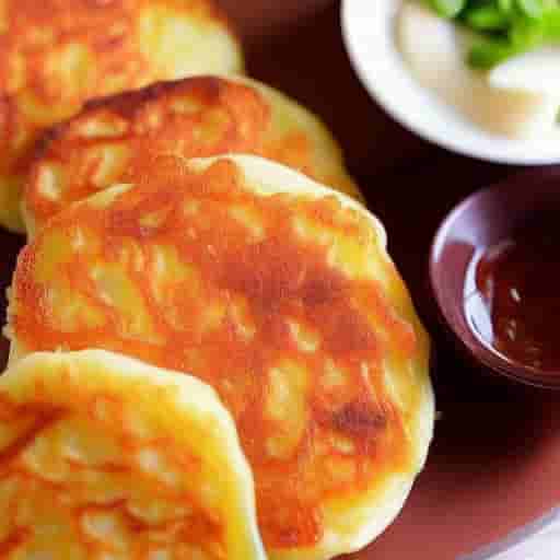 Korean Potato Cheese Pancakes