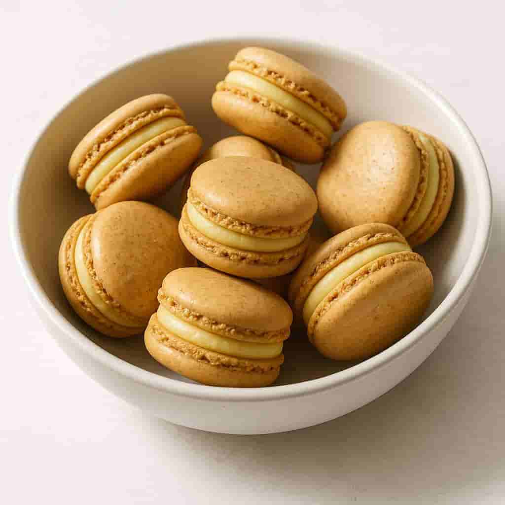 Lemon Gingerbread Macarons