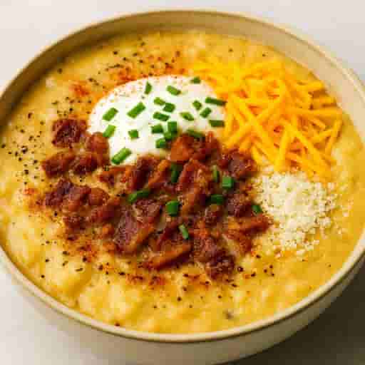 Loaded Bacon Cheddar Potato Soup 🥓🧀 (Cozy Comfort Bowl)