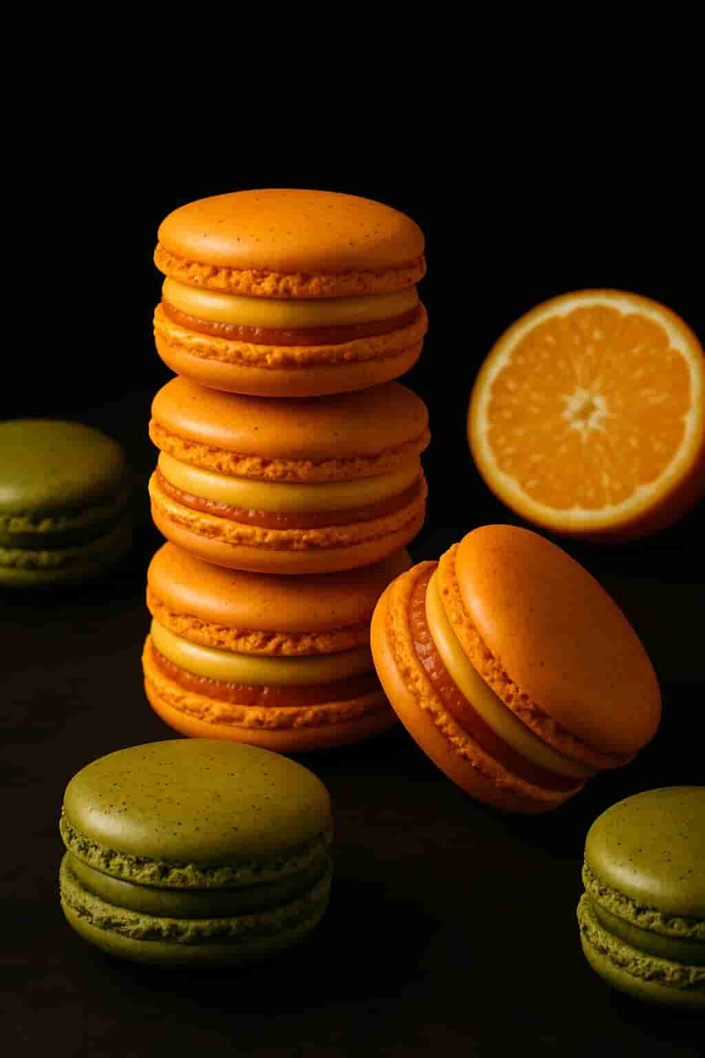 Mandarin Olive Oil Macaron