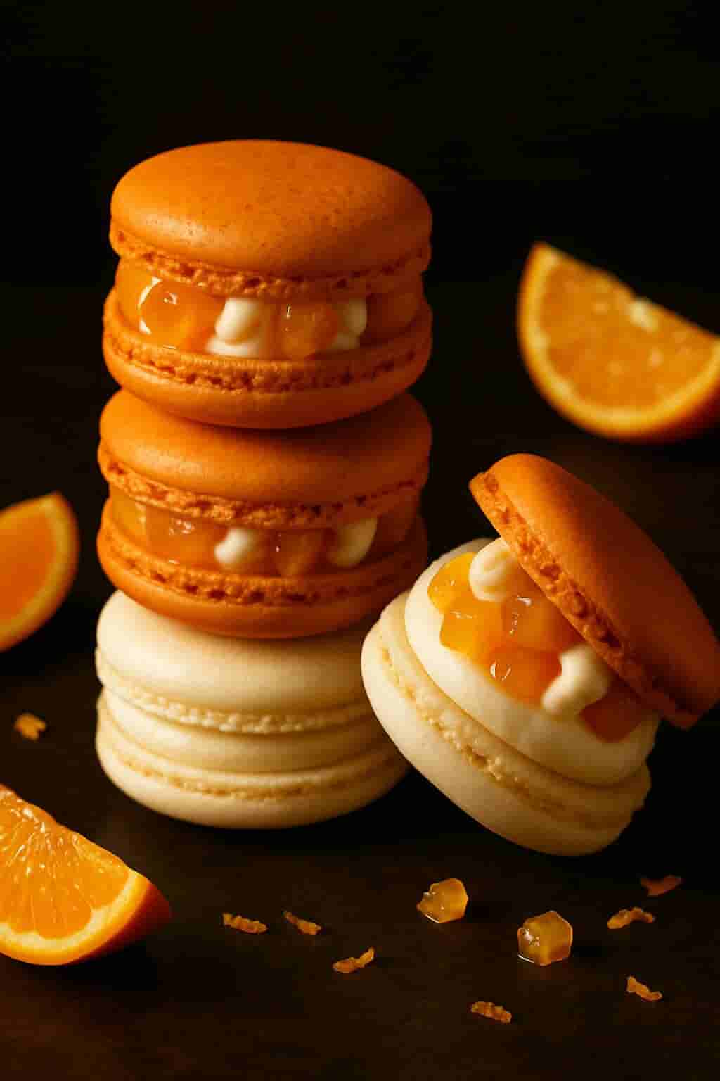 Mandarin Yogurt Macarons