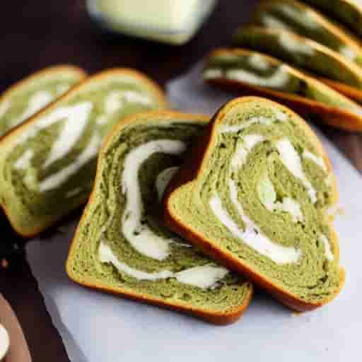 Marbled Matcha Bread