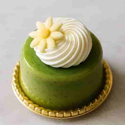 Matcha Mousse Domes — Castella & Glossy Glaze
