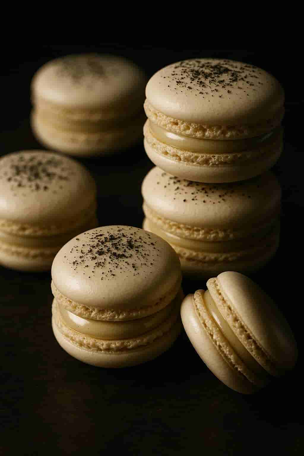 Milk Chocolate and Earl Grey Tea Macaron