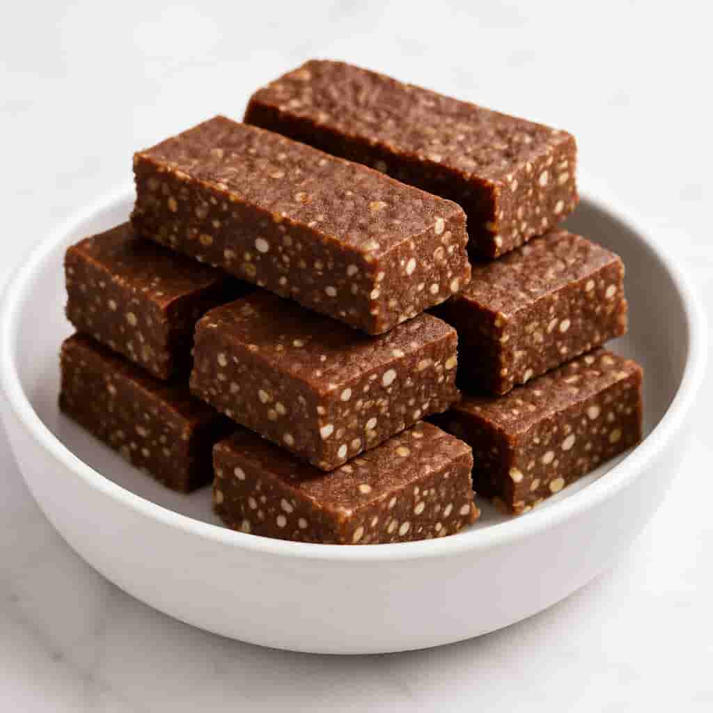 No-Bake Chocolate Protein Bars with Quinoa