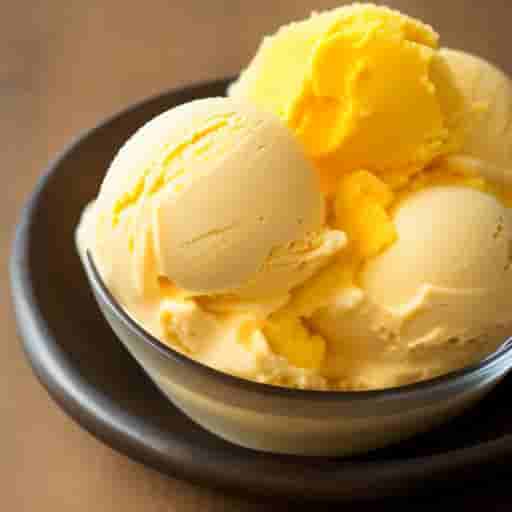 No Churn Mango Ice Cream