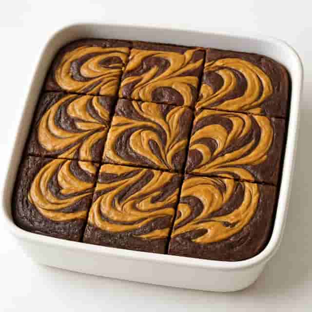 Peanut Butter Protein Swirl Brownies Image