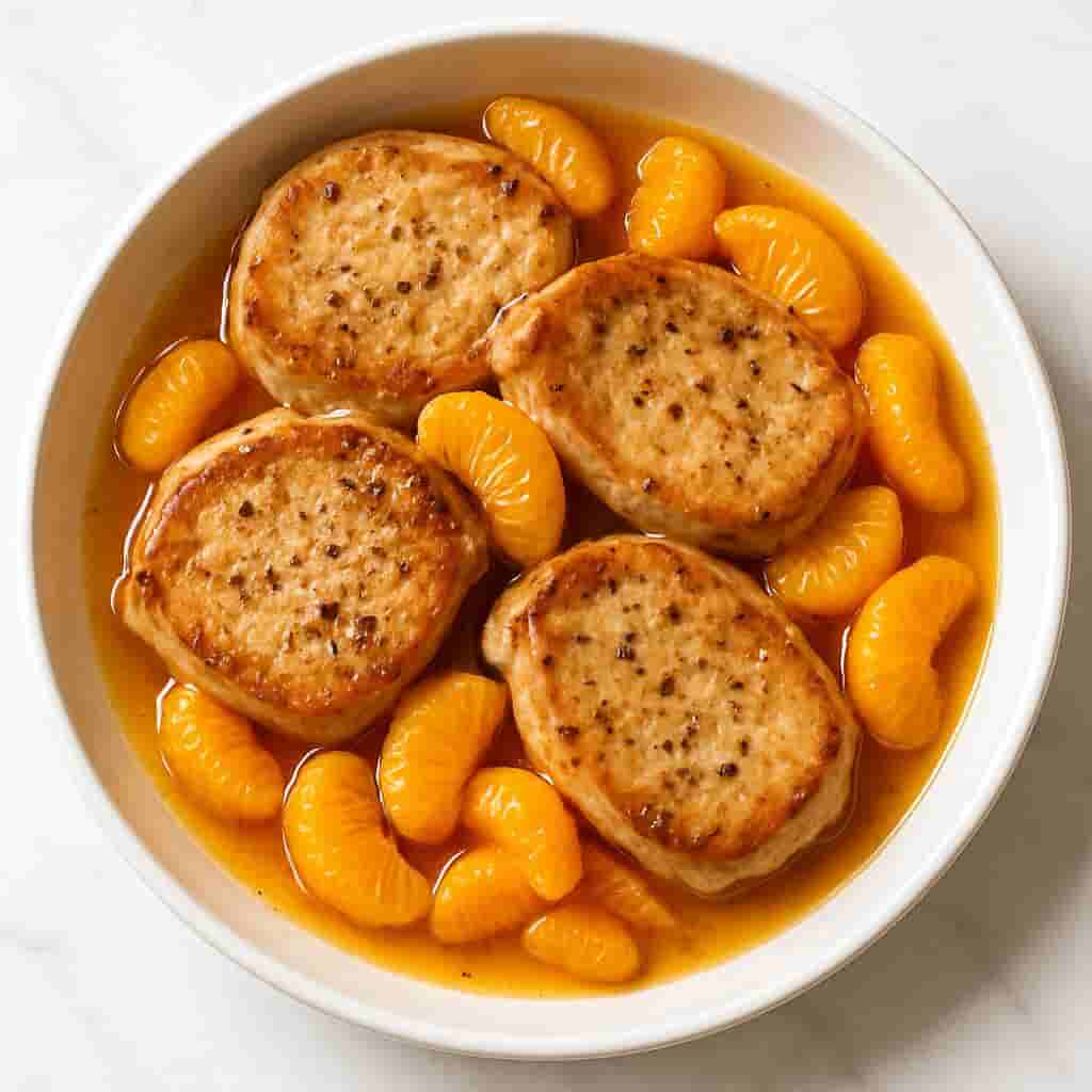 Pork Chops Braised with Oranges