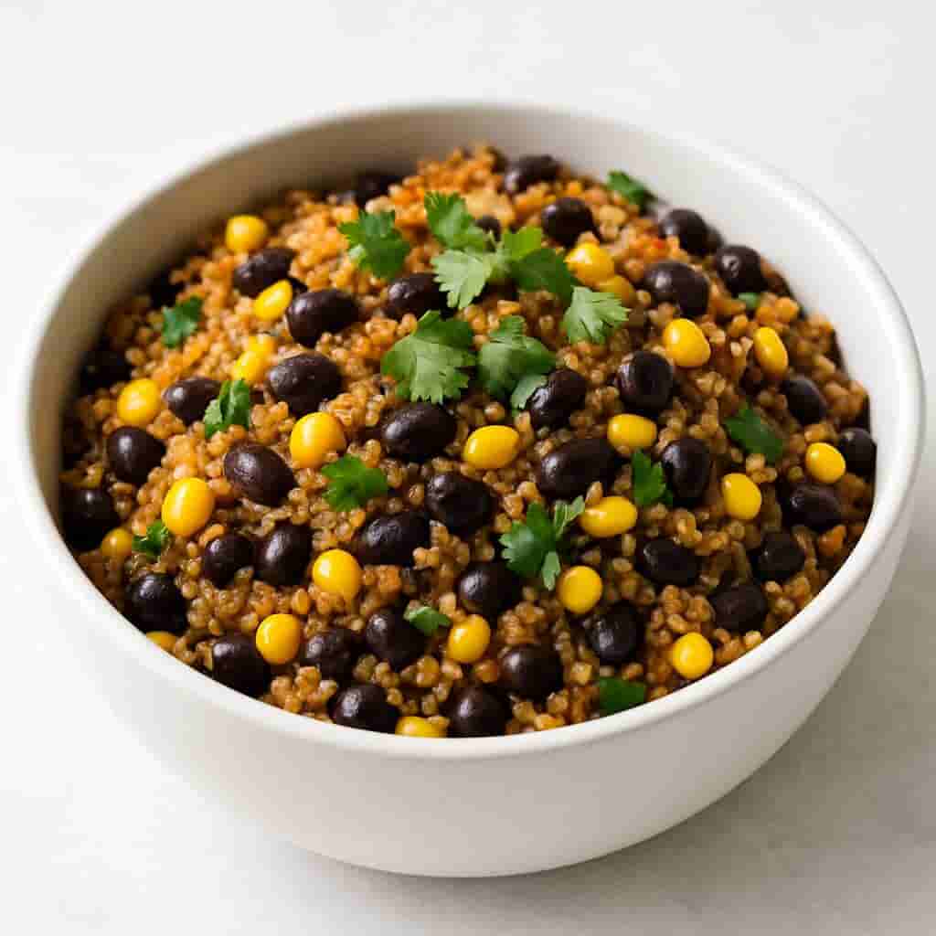 Quinoa and Black Bean Casserole