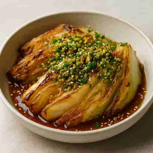 Roasted Cabbage Salad with Pistachio-Parmesan Crunch 🥗✨ Image