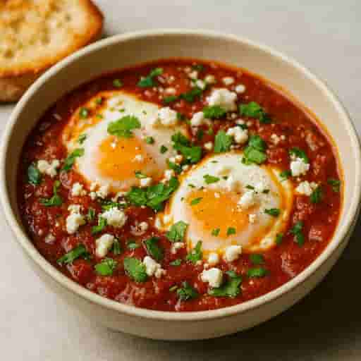 Shakshuka — Smoky Tomato, Onion & Runny Eggs