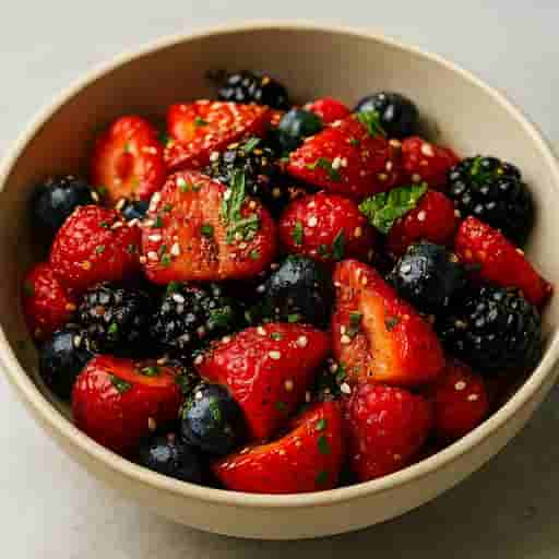 Spicy Berries Salad 🍓🫐—Sweet, Tangy & Refreshingly Bold