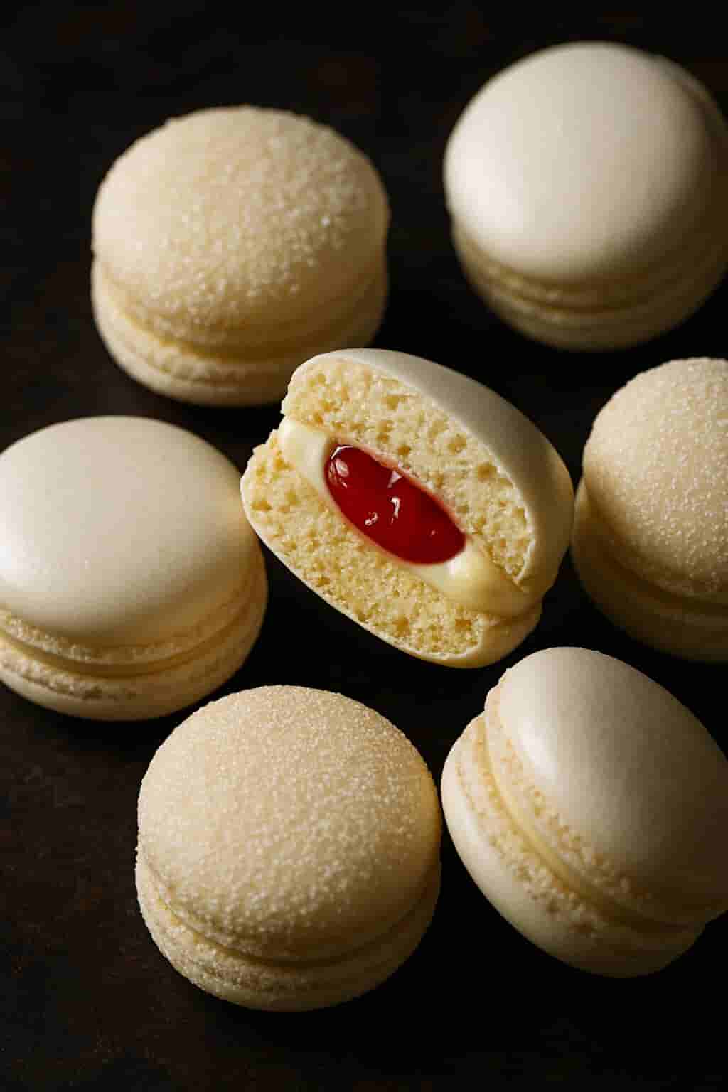 Strawberry and Vanilla Macaron