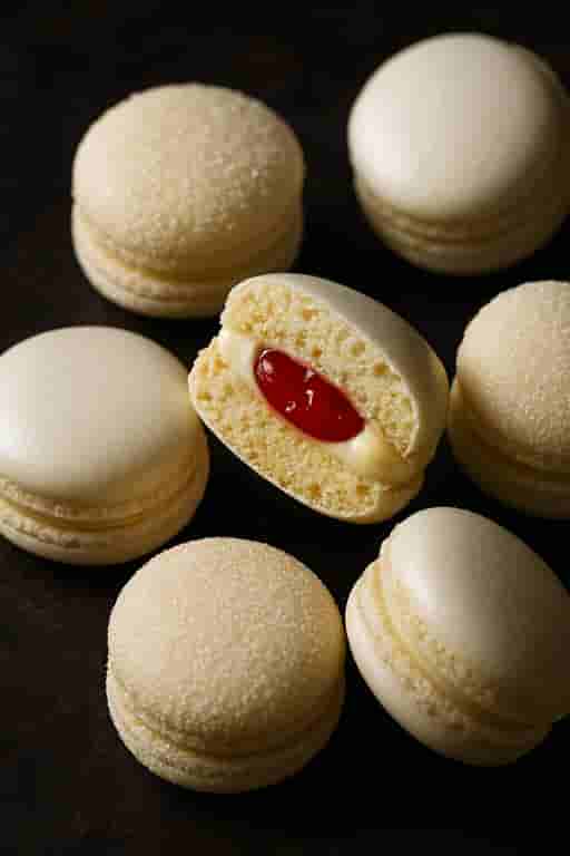 Strawberry and Vanilla Macaron