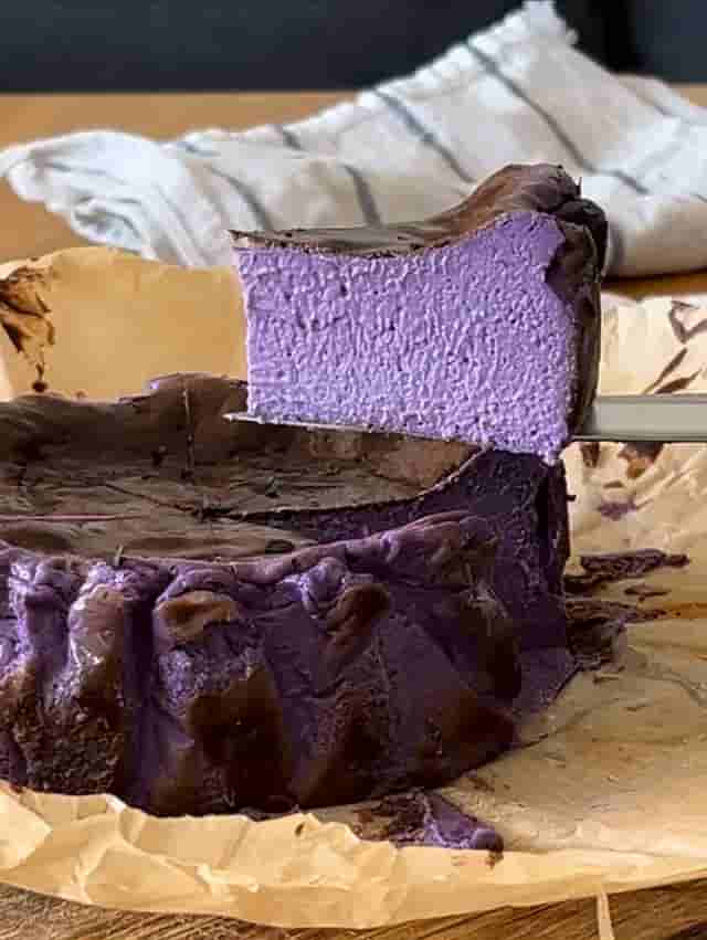 Ube Basque Cheesecake