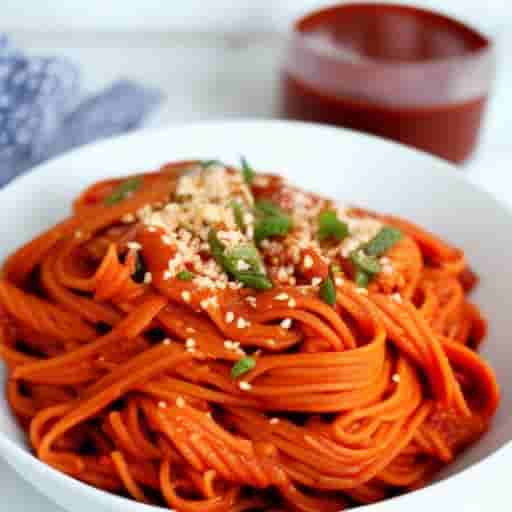 Vegan Creamy Korean Gochujang Pasta Image