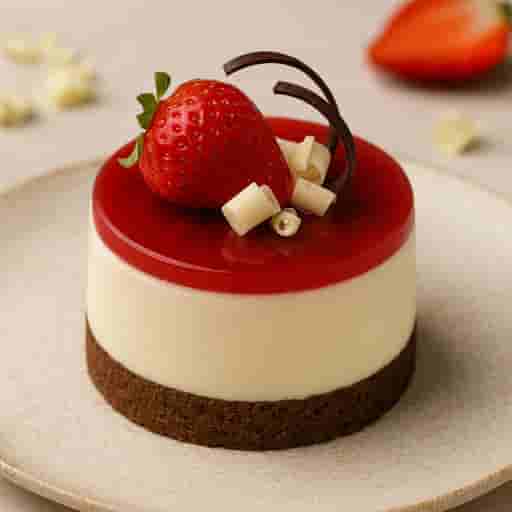 White Chocolate & Strawberry Cheesecake — Elegant Mini Desserts