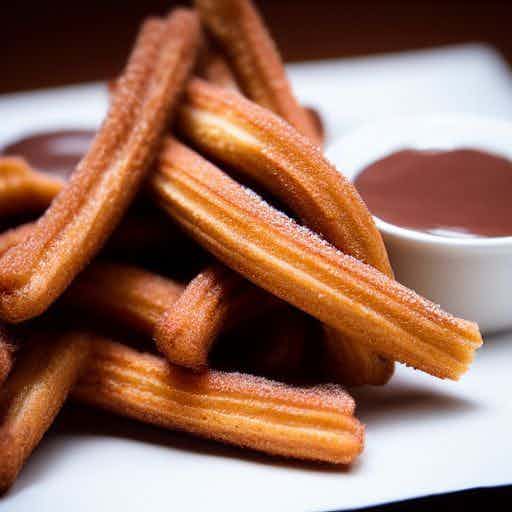 Churros with Molten Chocolate Sauce: A Taste of Spain