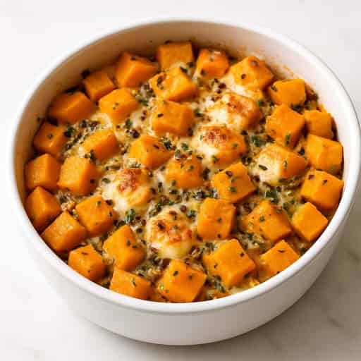 Butternut Squash and Mozzarella Bake