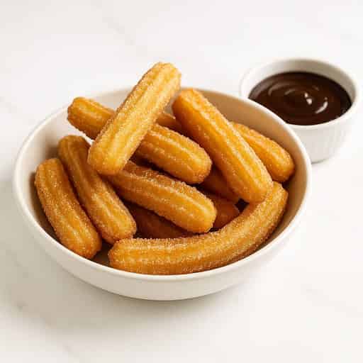 Churros with Chocolate Sauce