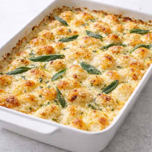 Creamy Sage Gnocchi Gratin