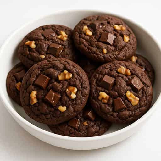 Double Chocolate Chunk Cookies