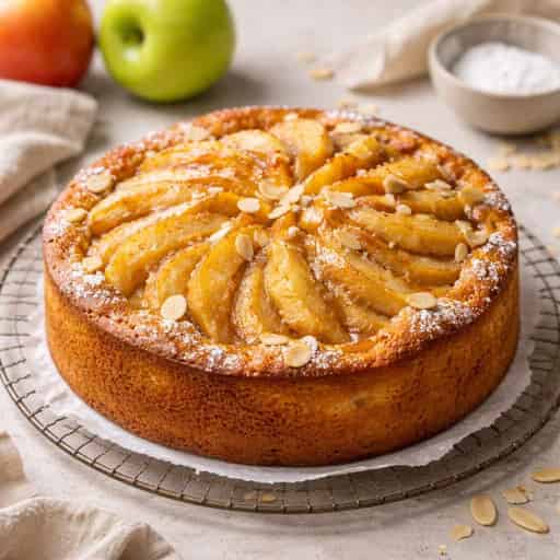 French-Style Apple Yogurt Cake With Jammy Apples